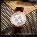 Yxl-333 2016 New Design Stainless Steel Unique Quartz Watch Leather Strap Wrist Watches Wholesale